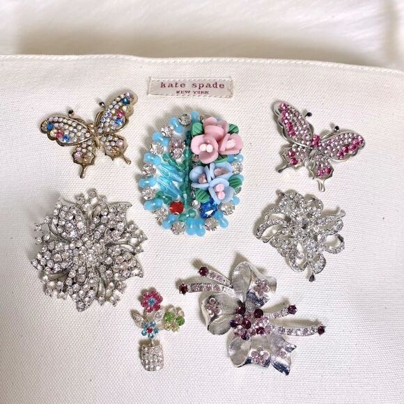 Custom Kate Spade Canvas Handbag Red Patent Leather Trim - Picture 4 of 10